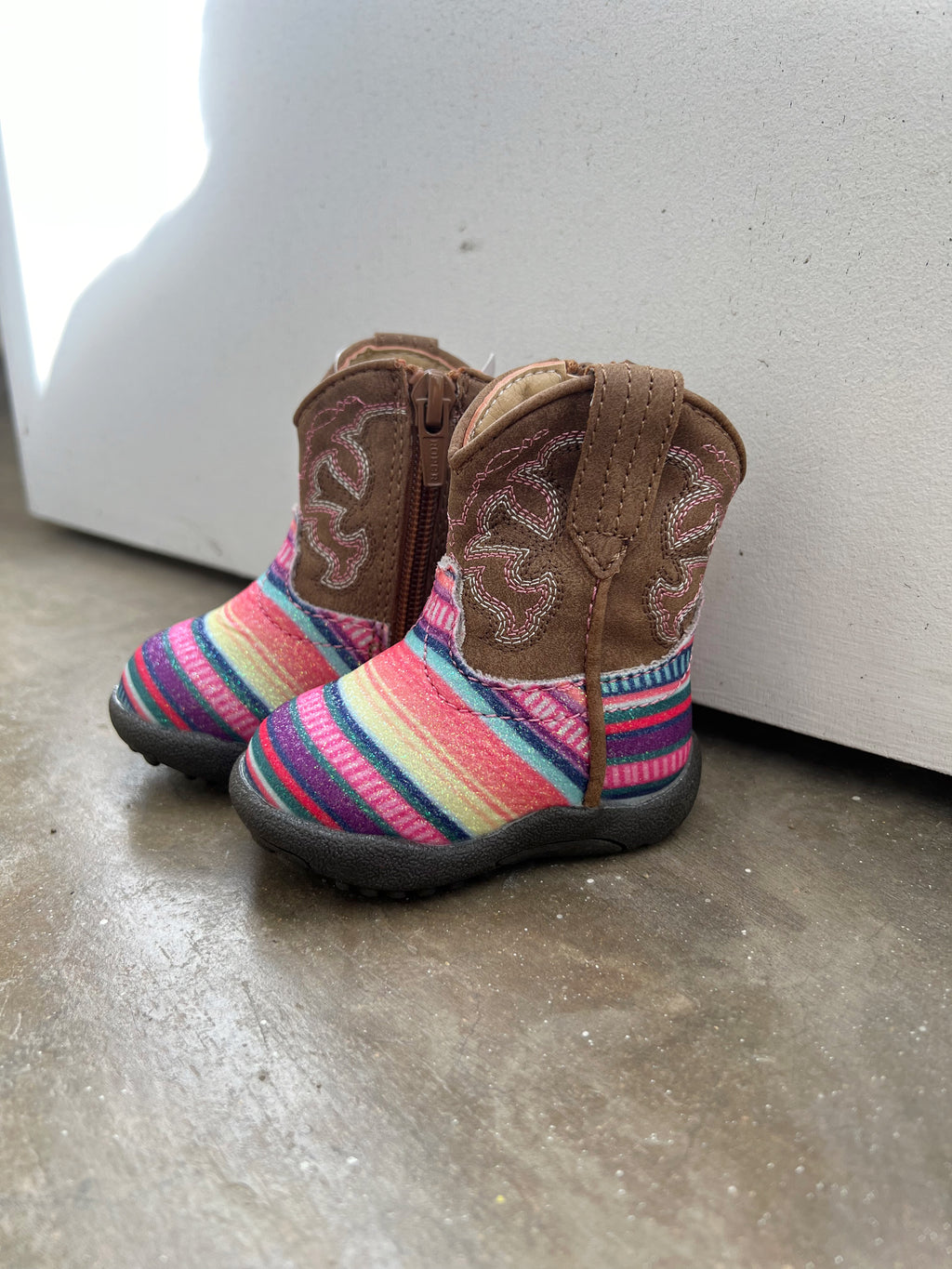 Glitter Rainbow Boot | Roper Infant
