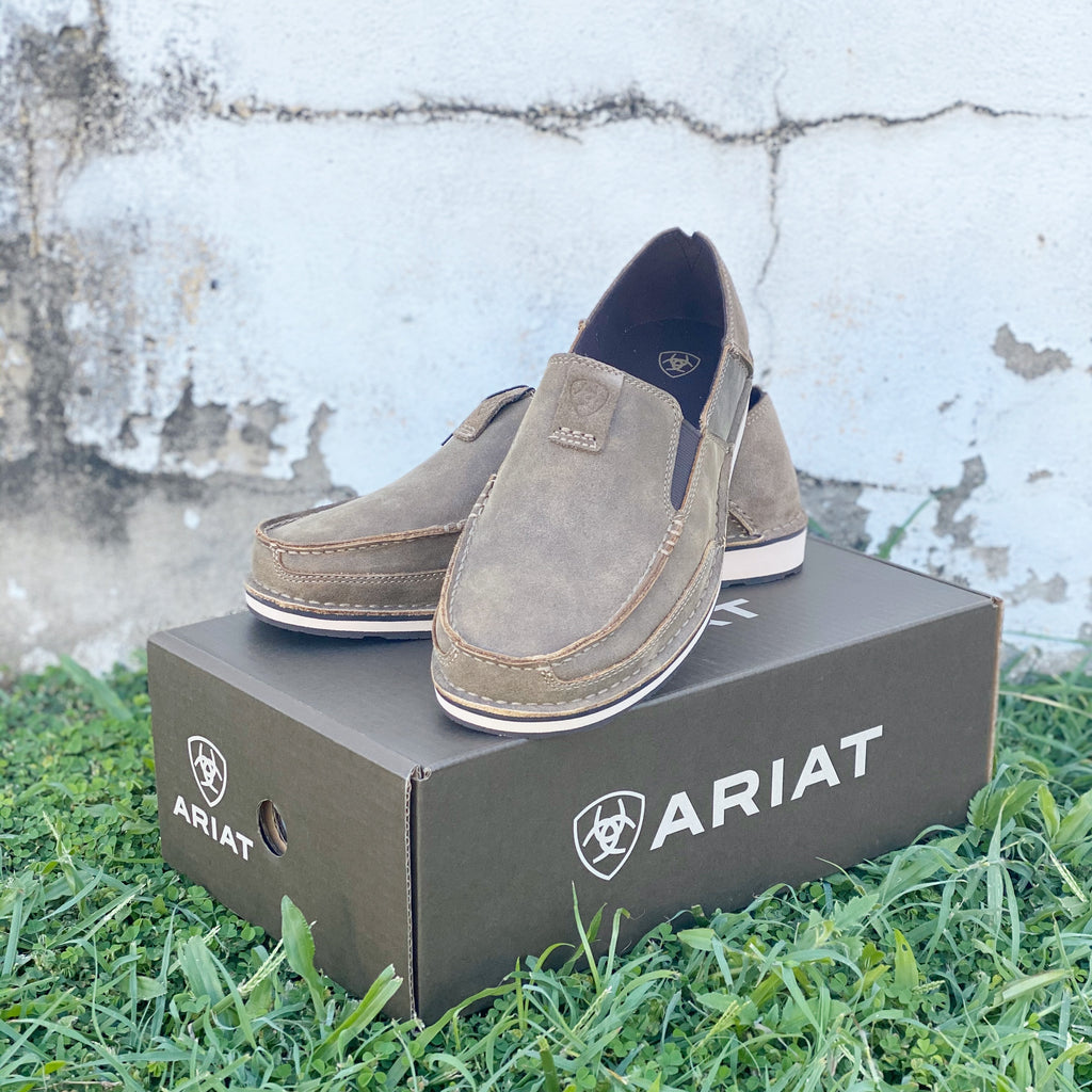 ARIAT Men's Cruiser Bomber Geo Print Shoes Moc Toe, Brown 送料無料