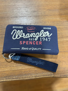 X5S2999WLT Wrangler USA Southwestern Spencer Wallet Navy