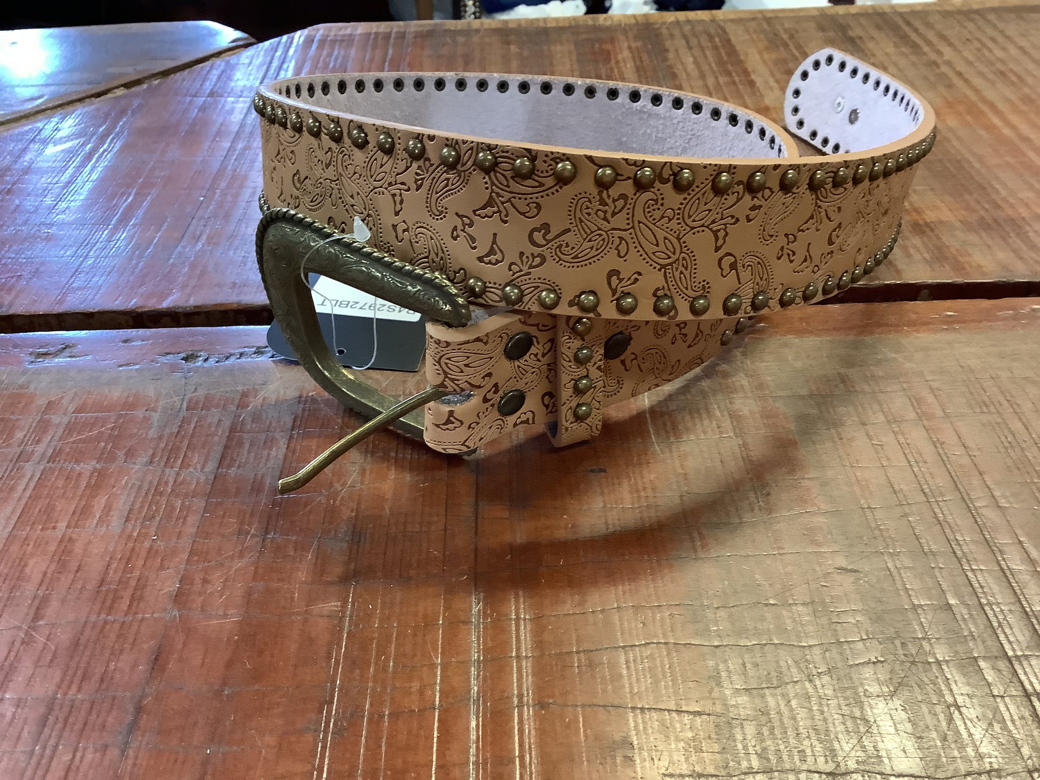 P4S2972BLT Pure Western Ladies Paisley Belt
