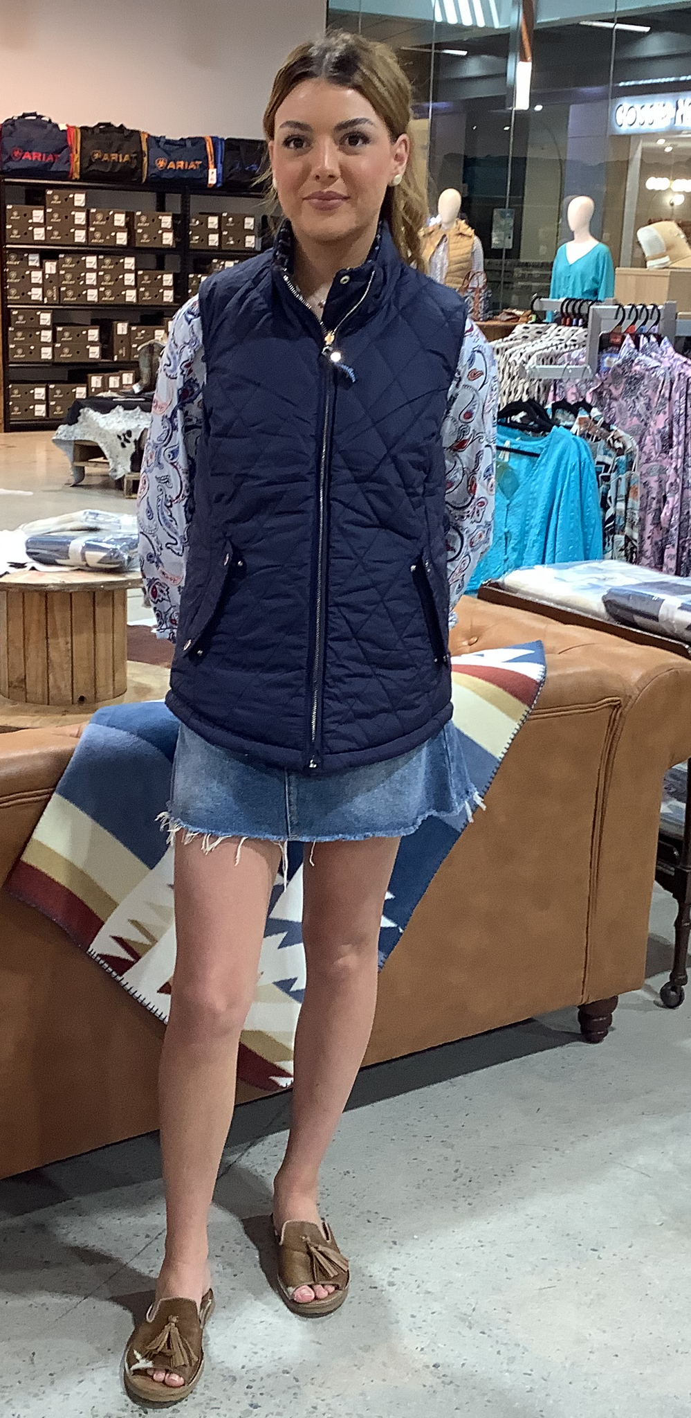 T5W2616058 Thomas Cook Ladies Millie Reversible Vest Navy