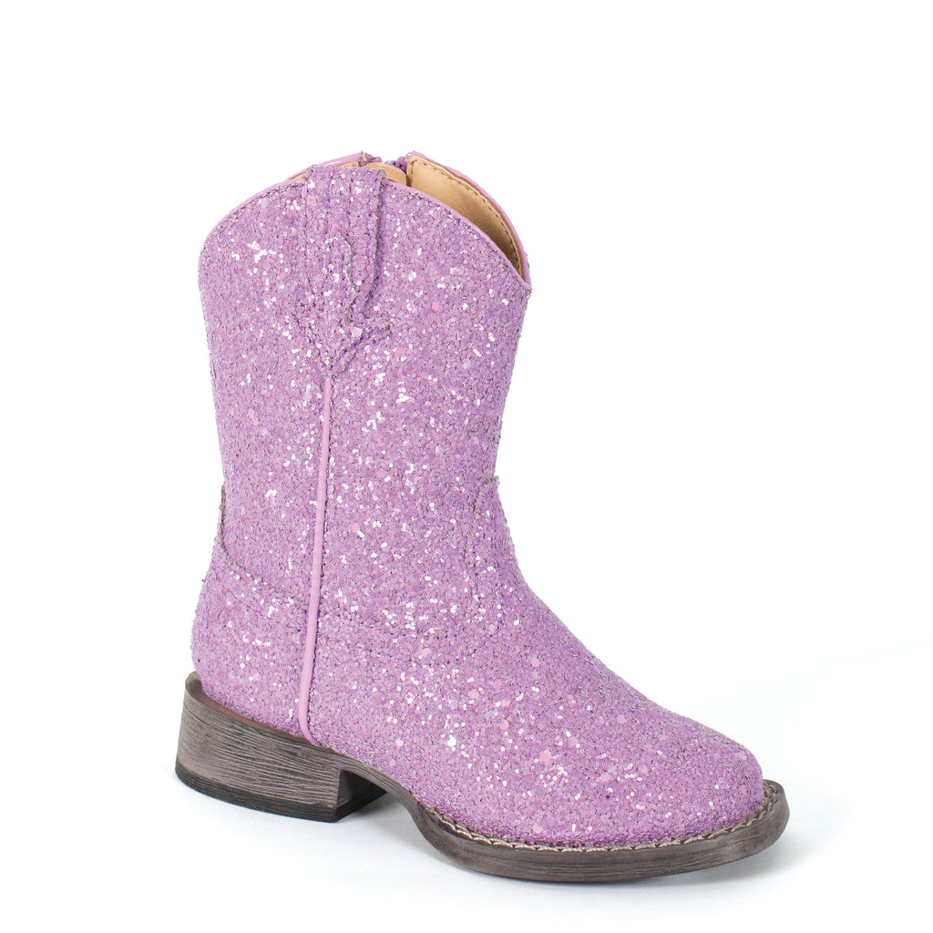 09-017-1903-3439 Roper Toddler Glitter Galore Boots Purple Glitter ...