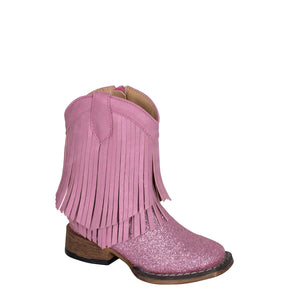 Roper Toddler Double Fringe Boots Pink Glitter/Pink 09-017-1903-3624
