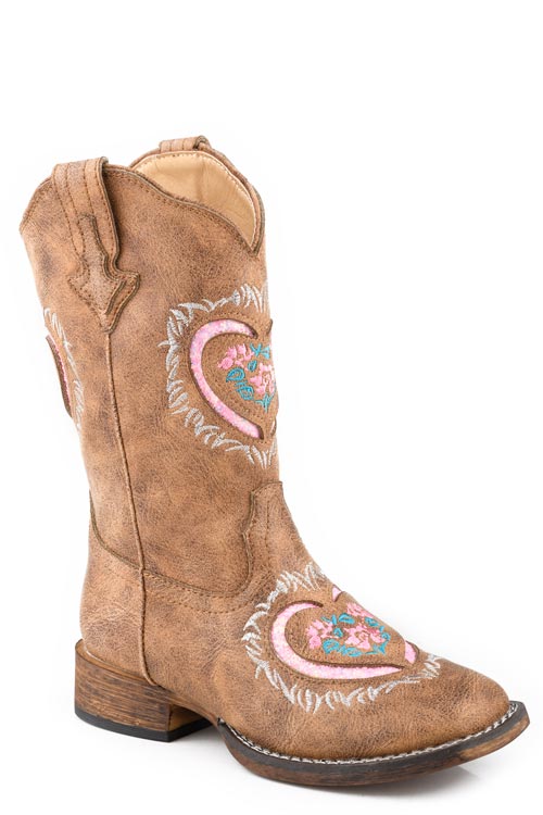 Roper Little Kids Lydia Boots Brown 09-018-1903-3623