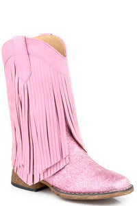 Roper Little Kids Double Fringe Boot Pink Glitter/Pink 09-018-1903-3624