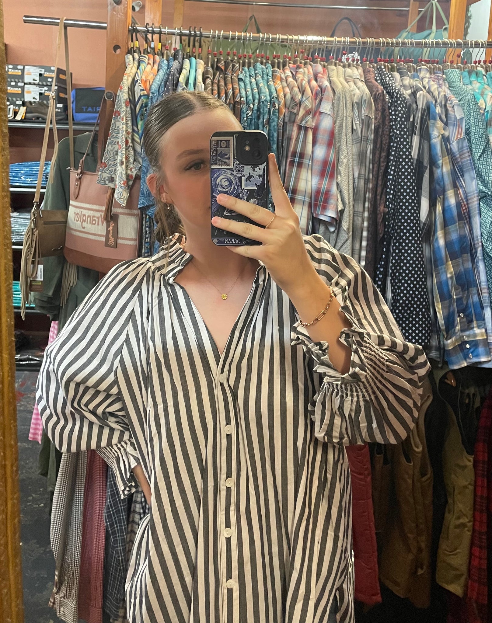 KL884 Kiik Luxe Ladies L/S Stripe