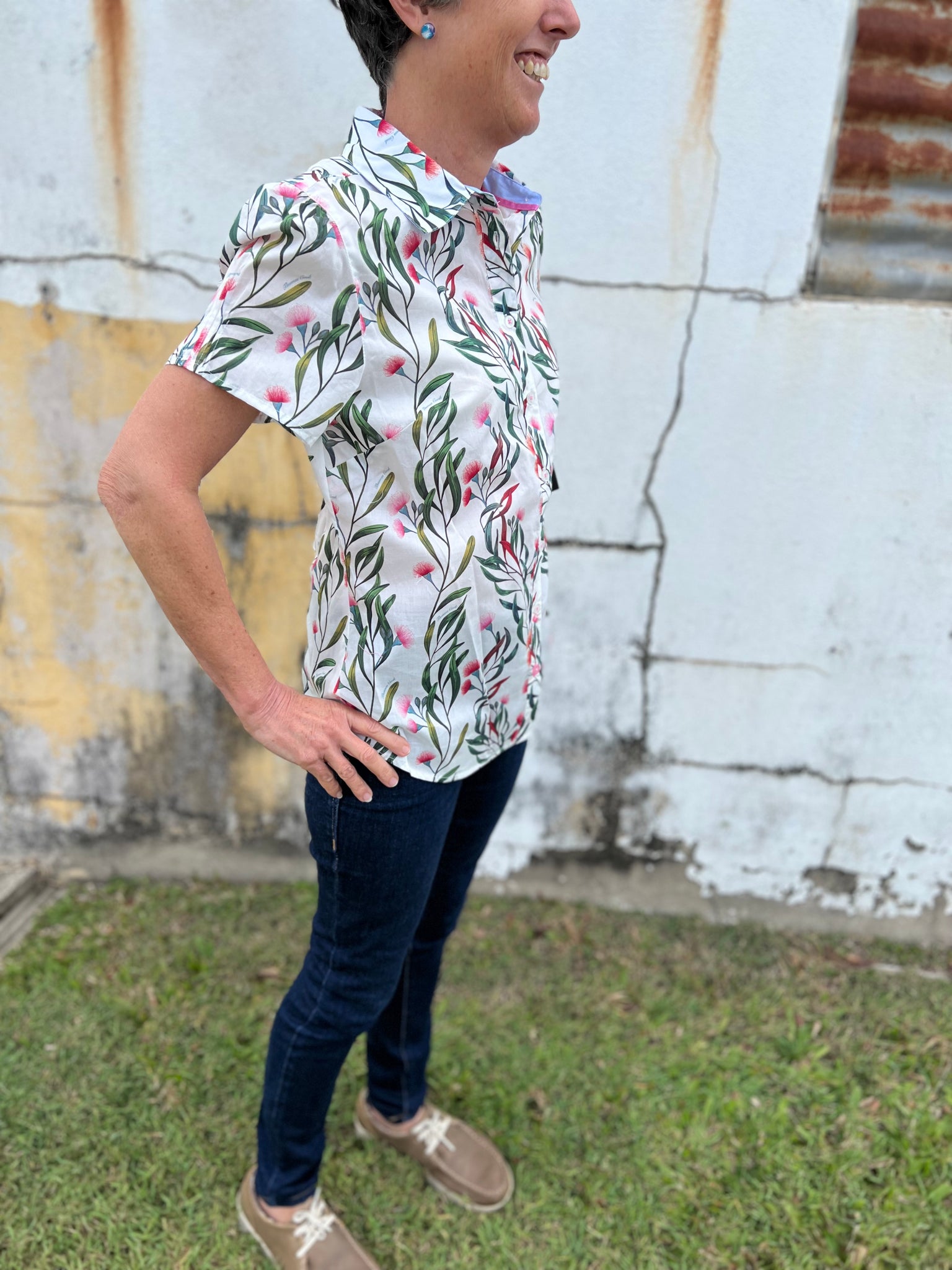 T3S2113096 Thomas Cook Ladies Katherine S/S Shirt White/Multi