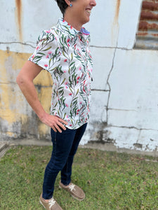 T3S2113096 Thomas Cook Ladies Katherine S/S Shirt White/Multi