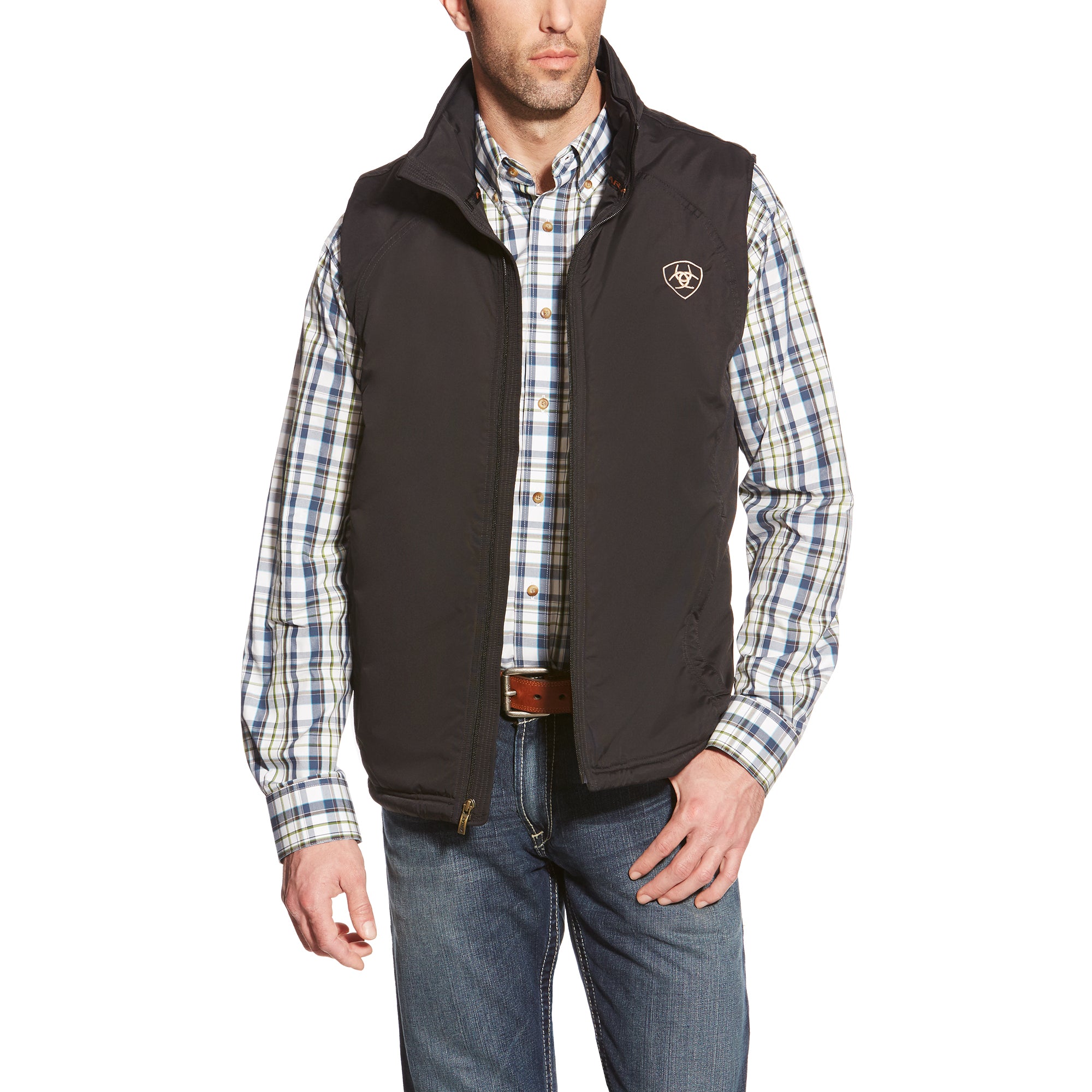10017000 Ariat Mens Team Insulated Vest Black