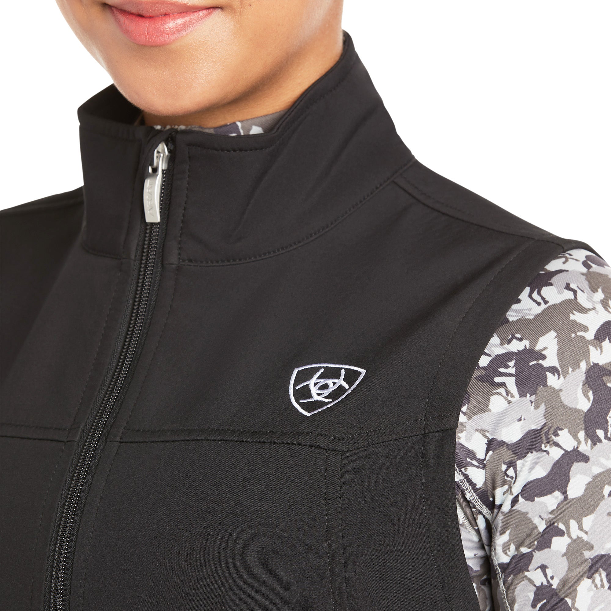 10020762 Ariat Ladies New Team Softshell Vest Black