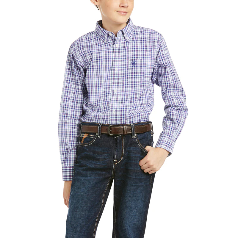 10036243 Ariat Boys Pro Pedra Classic Fit LS Shirt