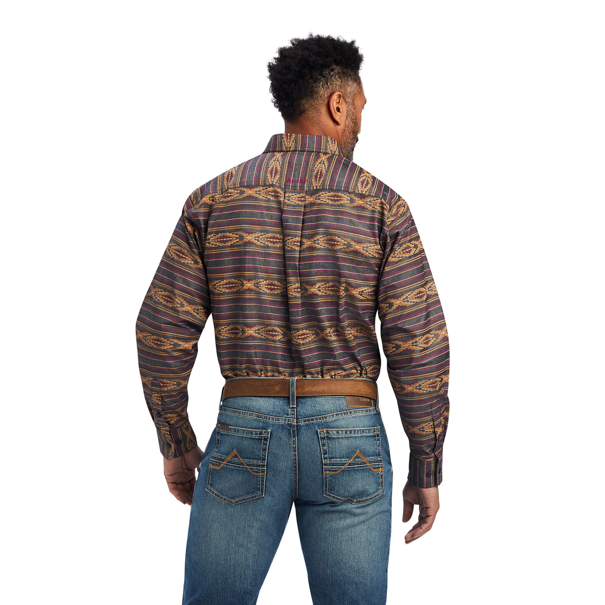 10041747 Ariat Mens Fletcher Classic LS Shirt Claret