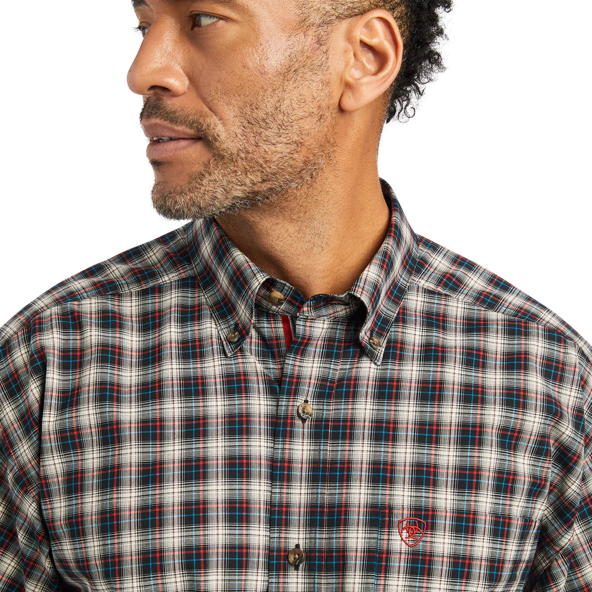 10042340 Ariat Mens Pro Series Karter Stretch Classic LS Shirt Samba