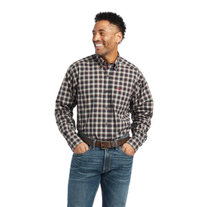 10042340 Ariat Mens Pro Series Karter Stretch Classic LS Shirt Samba