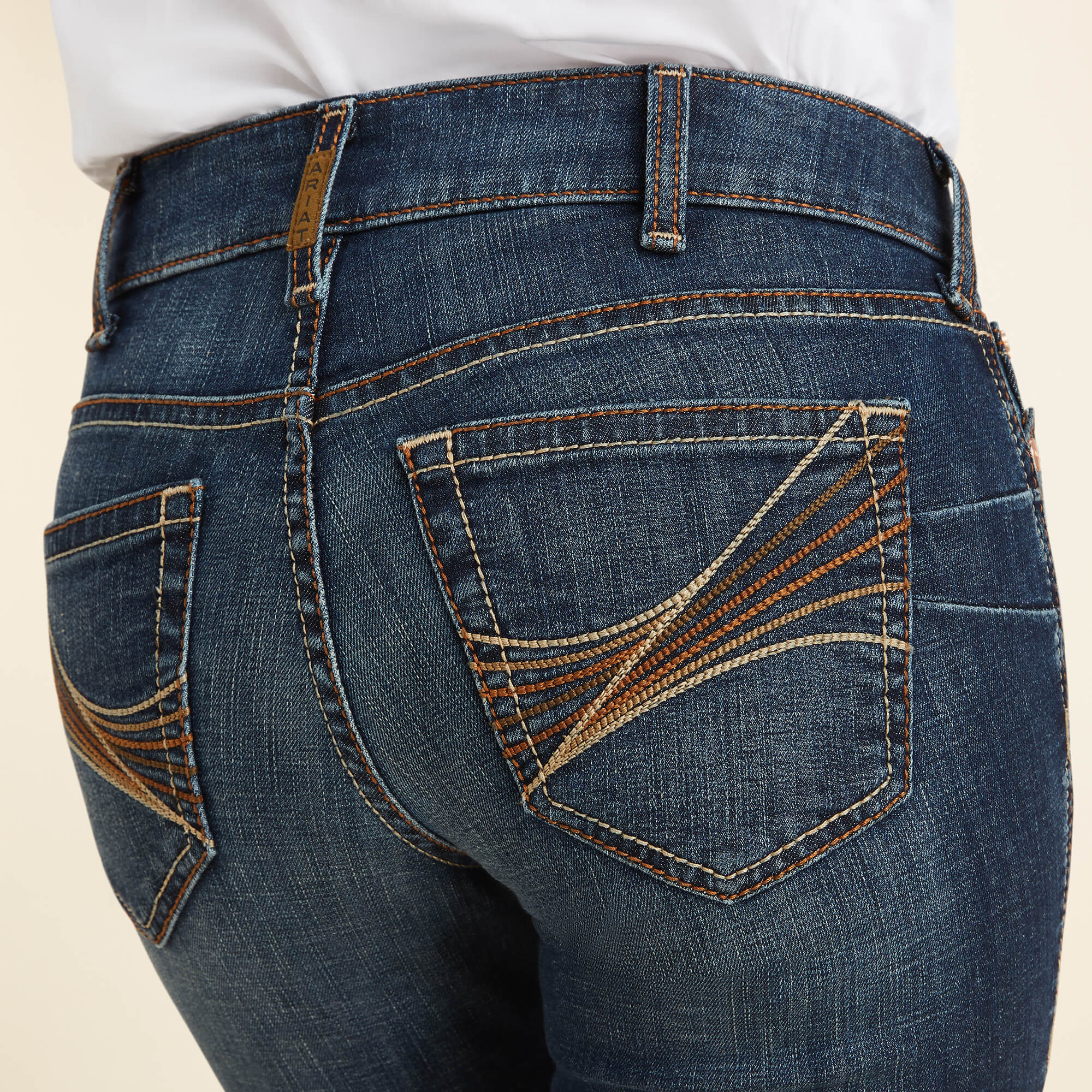 10043148 Ariat Ladies REAL Mid Rise Amora Bootcut Jean