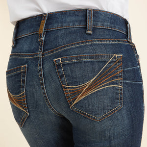 10043148 Ariat Ladies REAL Mid Rise Amora Bootcut Jean