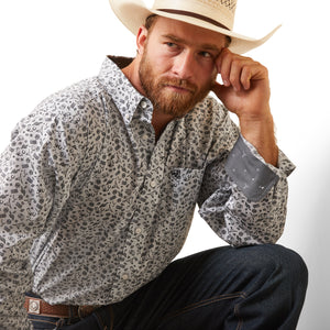 10043702 Ariat Mens WF Fortune Classic L/S Shirt Grey