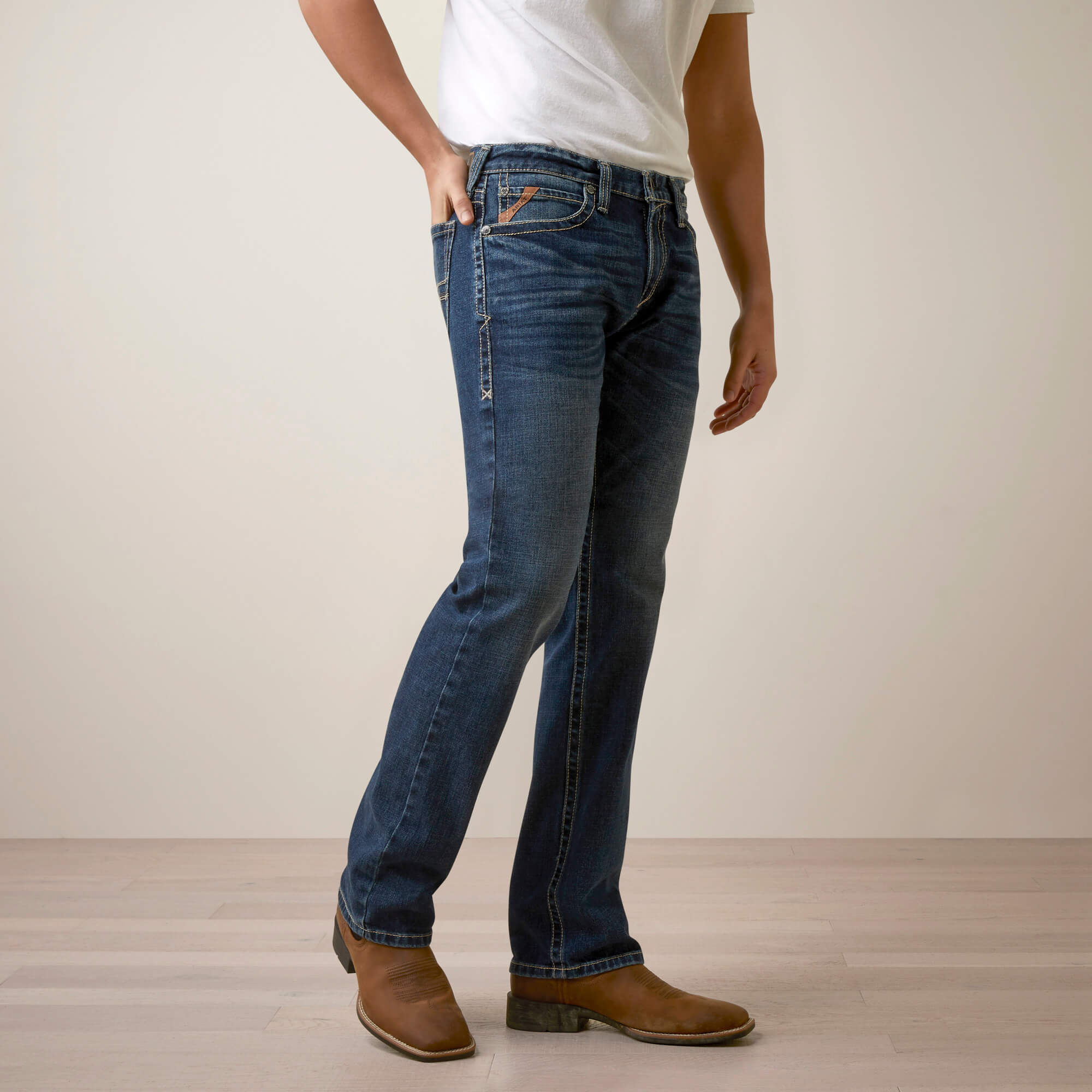 10044377 Ariat Mens M7 Straight Leg Jean Graysill Denali