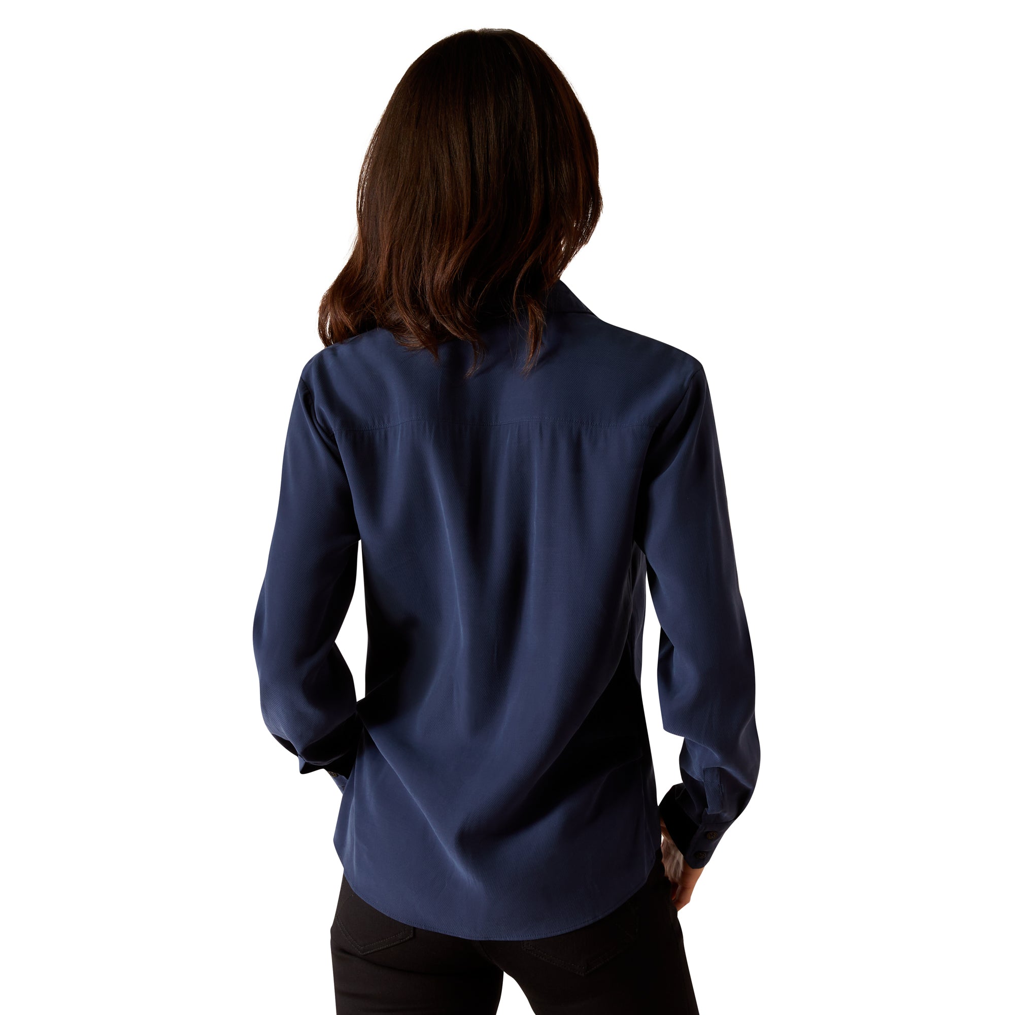 Ariat Ladies Larkspur Long Sleeve Blouse Navy