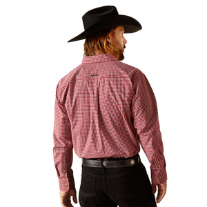 10047166 Ariat Mens Pro Series Porter L/S Shirt White