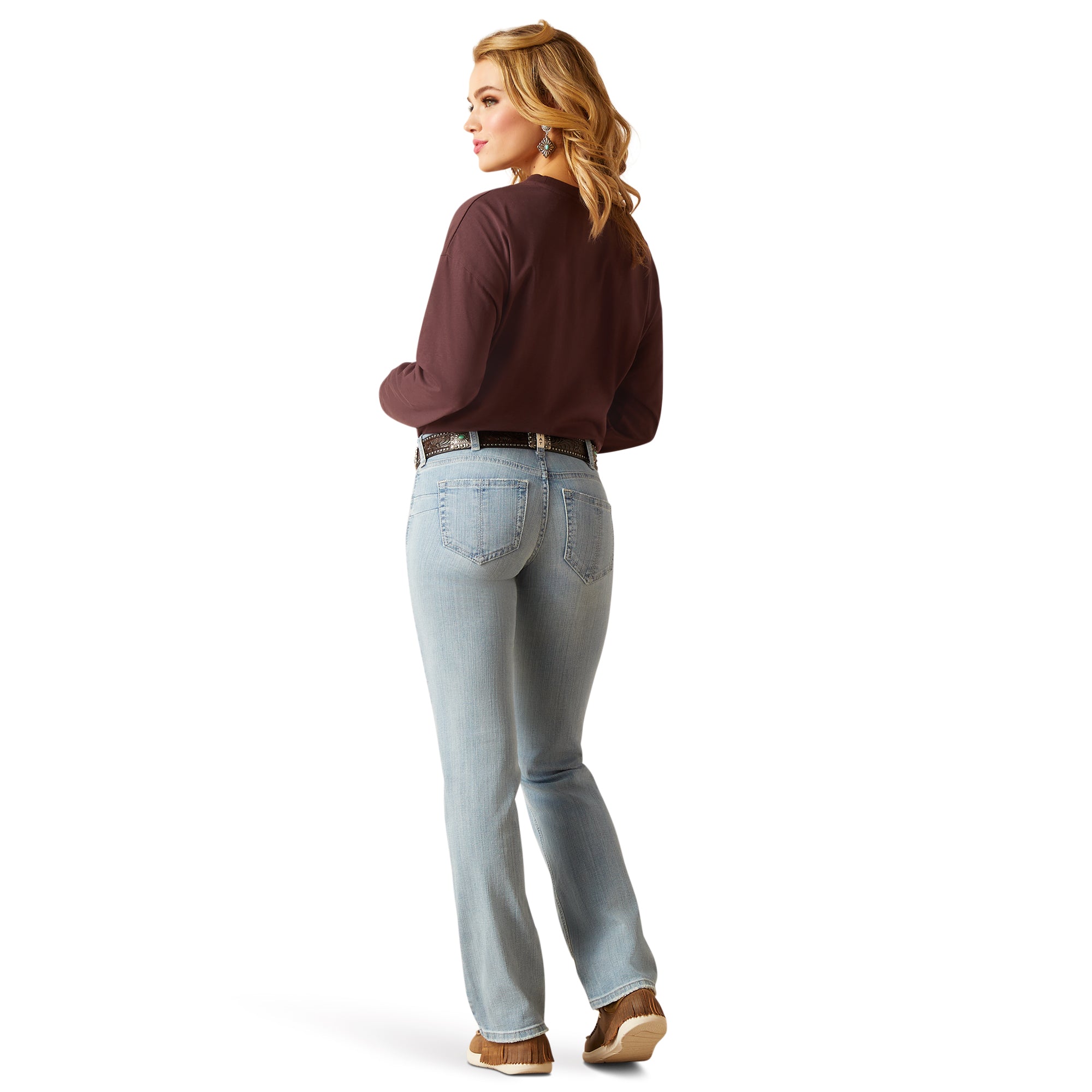 10047757 Ariat Ladies REAL Low Rise Lucy Straight Leg Jean Colorado