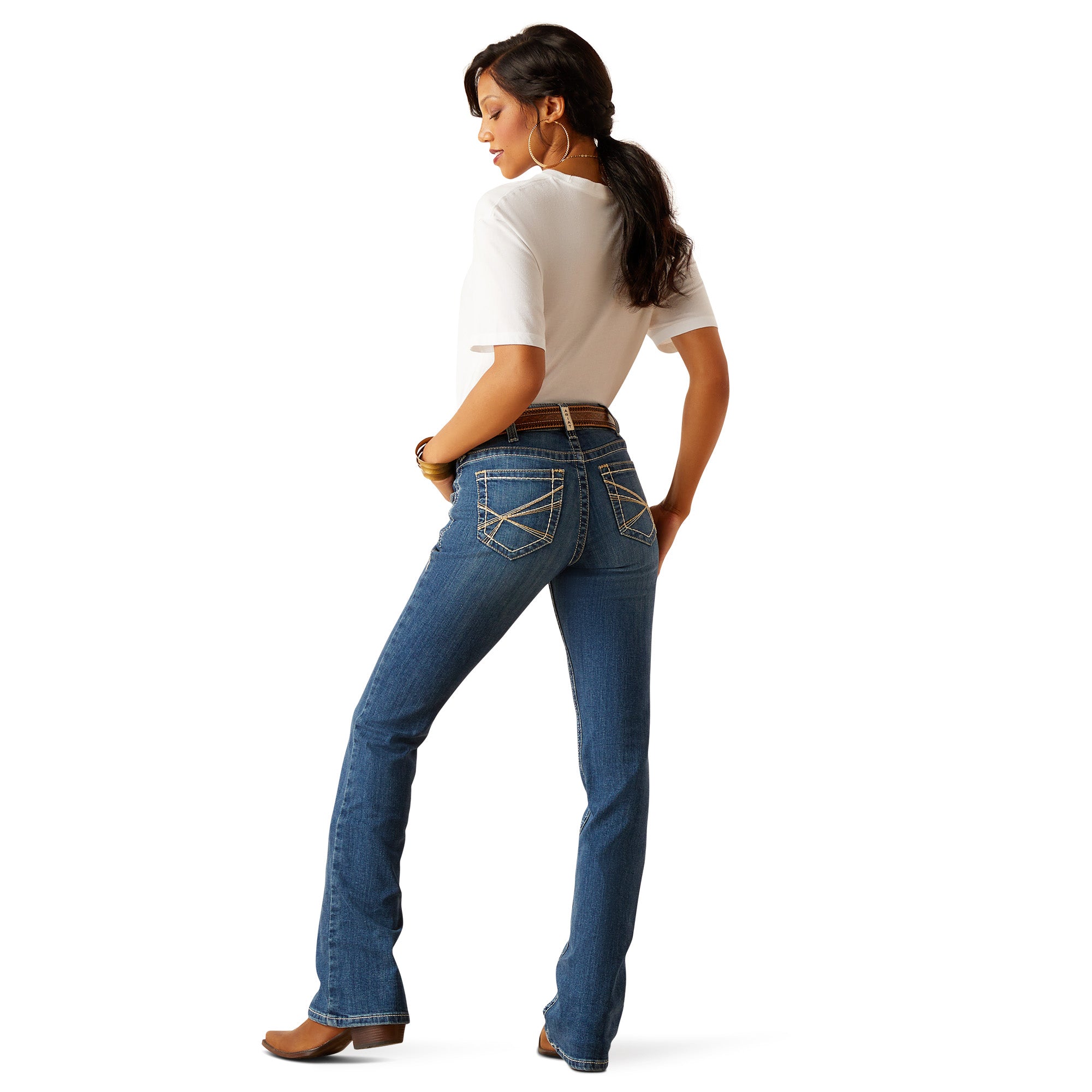 10048270 Ariat Ladies Arrow Fit Perfect Rise Bootcut 36" Jean Alina Vermont