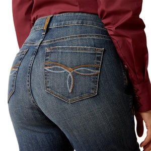 10048275 Ariat Ladies High Rise Slim Trouser 34" Leg Jean Juliana Siren