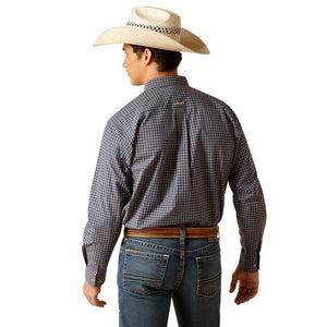 10048362 Ariat Men's Pro Series Tate Long Sleeve Shirt - Dress Blue