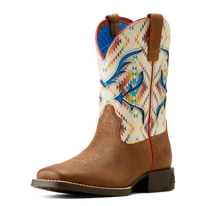10050882 Ariat Kids San Angelo VentTEK Toasty Tan/Bright Saddle Blanket