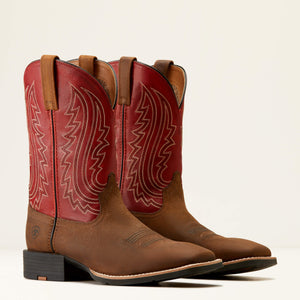 10050934 Ariat Mens Sport Big Country Boots Willow Branch/Bright Red