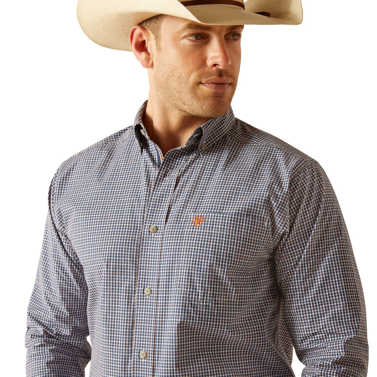 10051520 Ariat Mens Pro Reign L/S Shirt Navy