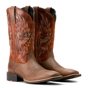 Ariat Mens Sport Rider Boot Vintage Oak/Rustic Orange