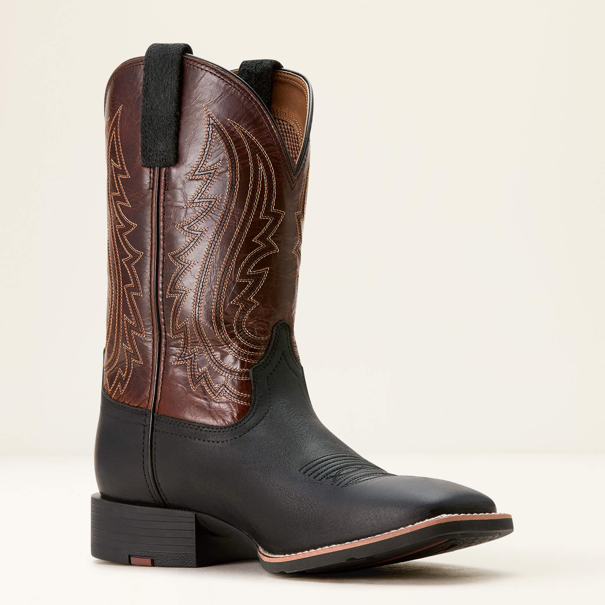 10053629 Ariat Men's Sport Big Country Cowboy Boot Basic/Black Mahogany