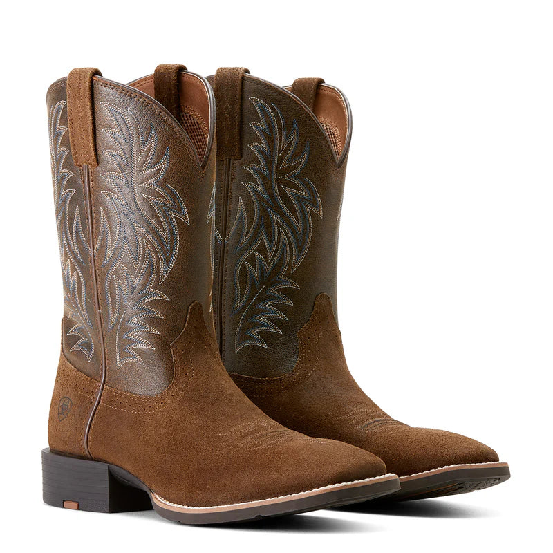 Ariat Men's Sport Western Wide Square Toe Mesa Tan/Vintage Bomber