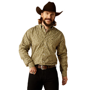 10053910 Ariat Mens Wrinkle Free Filmore Classic L/S Shirt Green