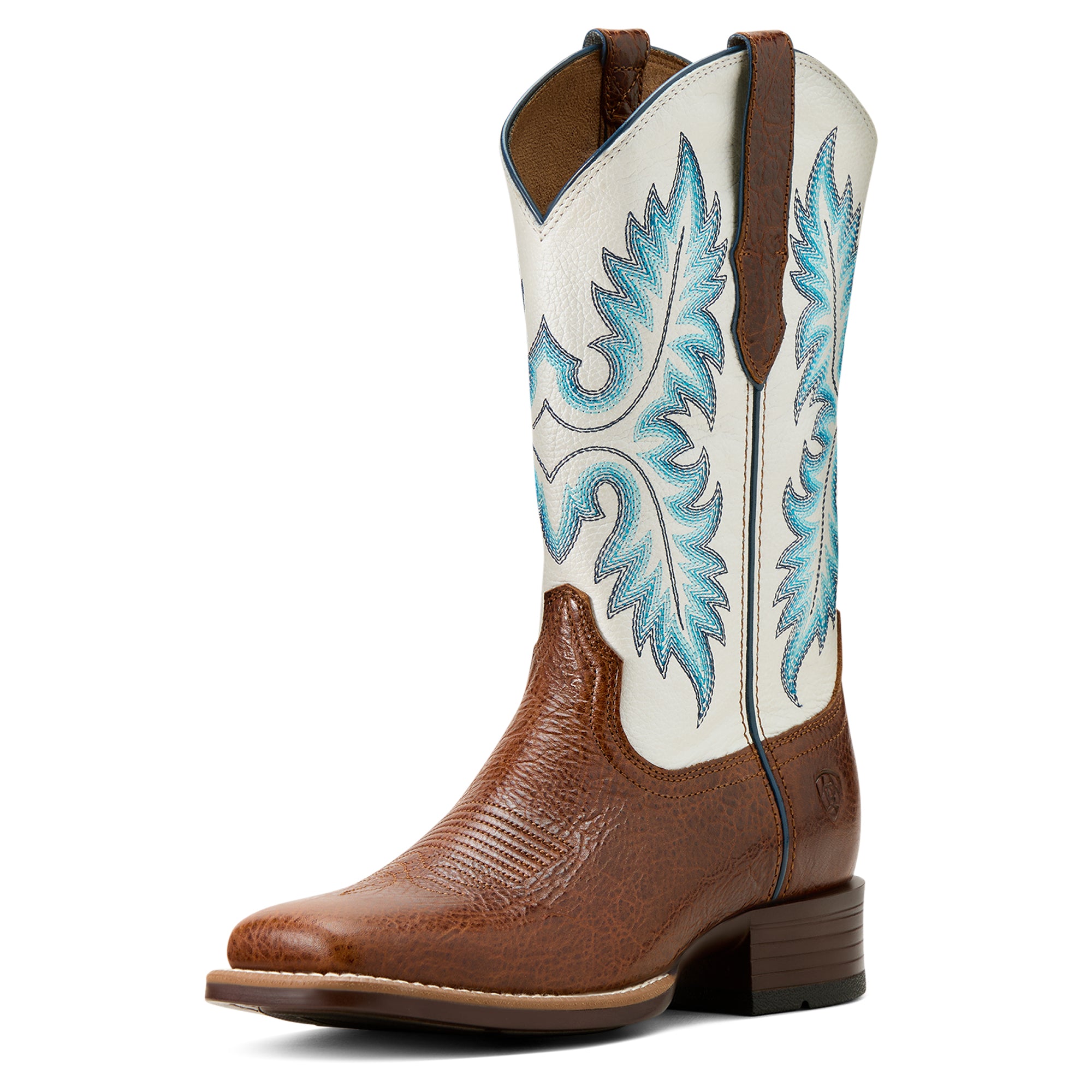 Ariat Ladies Canyon Point Western Boots Gingersnap/White Icing