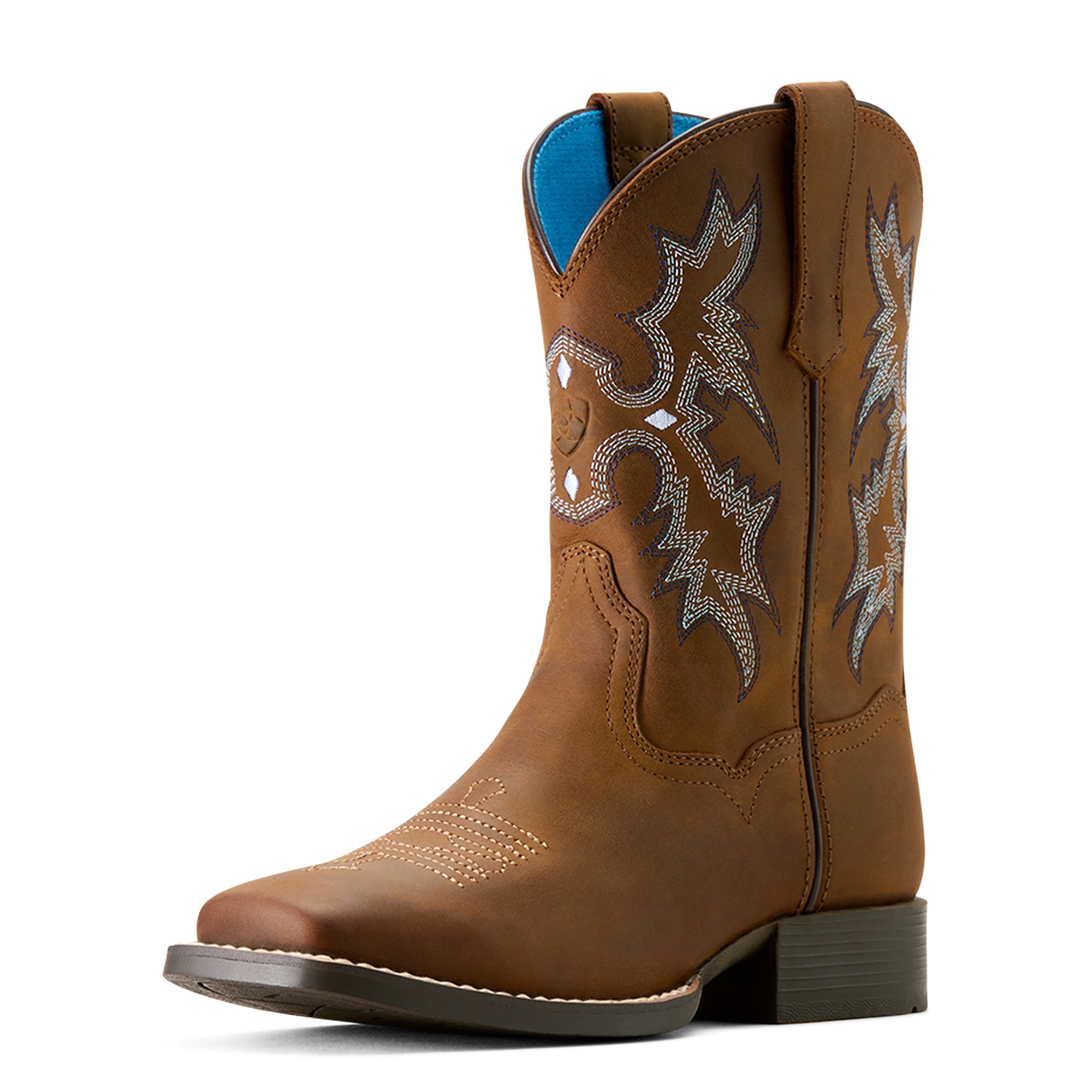 10063834 Ariat Youth Tombstone Boots Distressed Brown