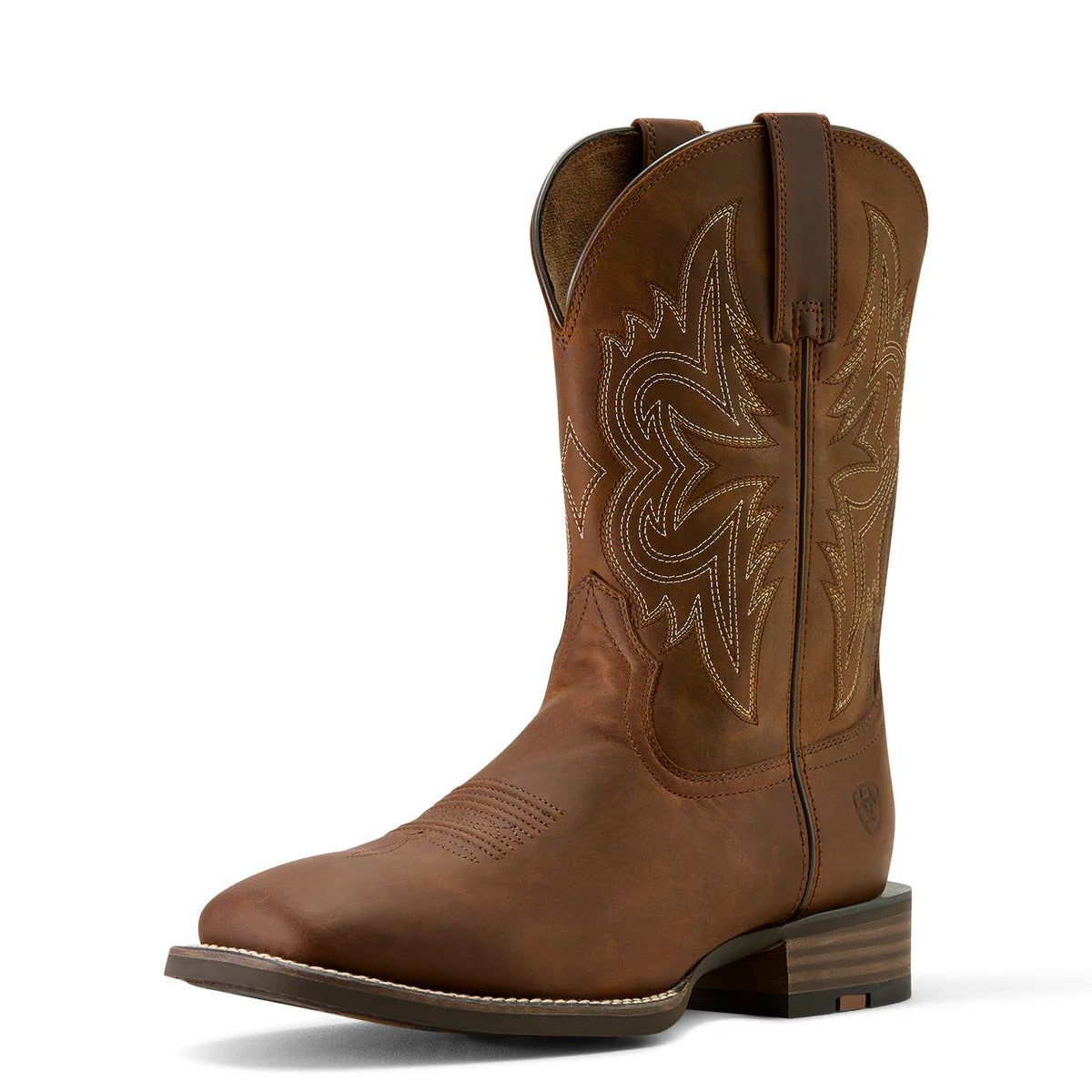 10063869 Ariat Mens Western Big Rig Boots Distressed Brown