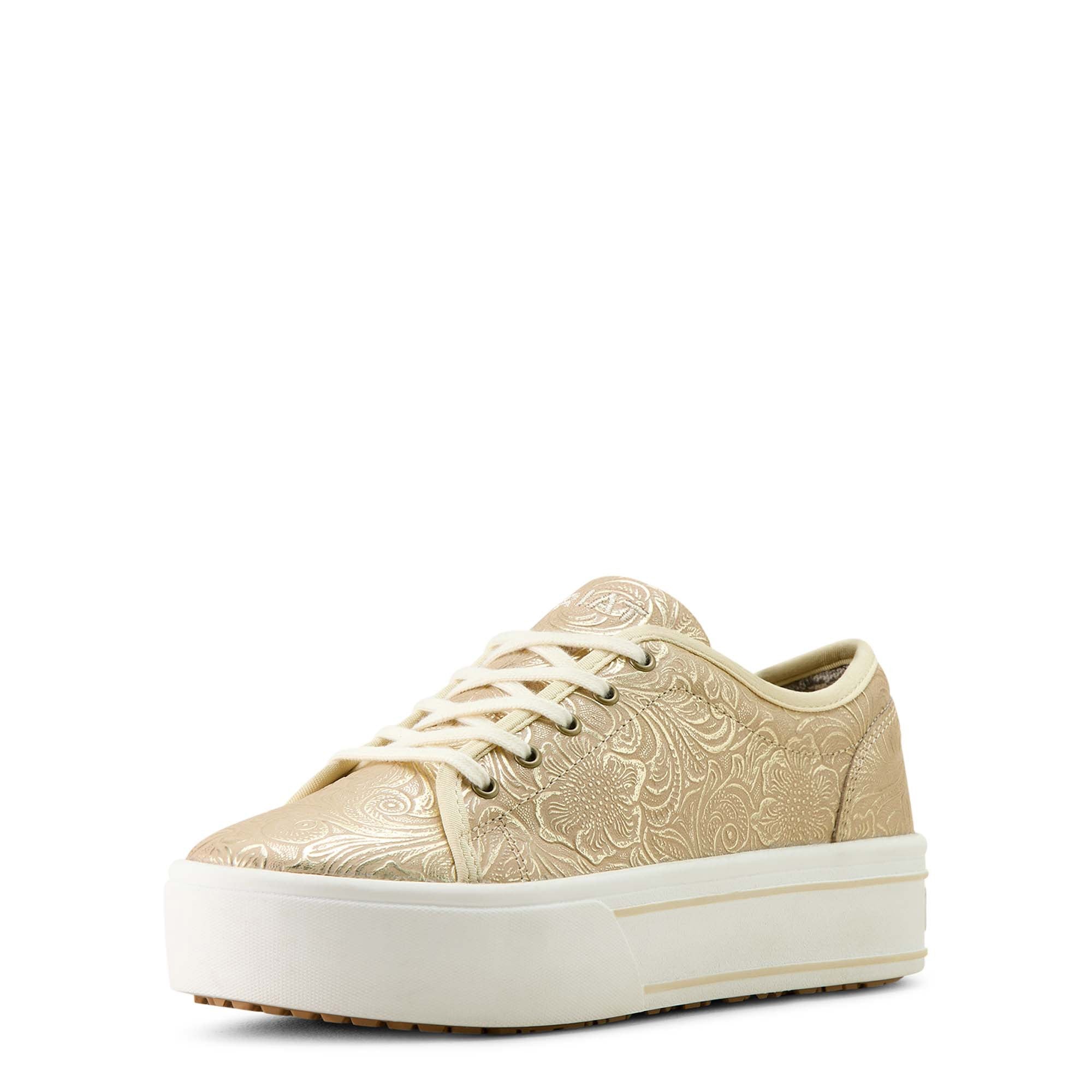 10063887 Ariat Ladies Skylar Shoe Pearl Floral Emboss