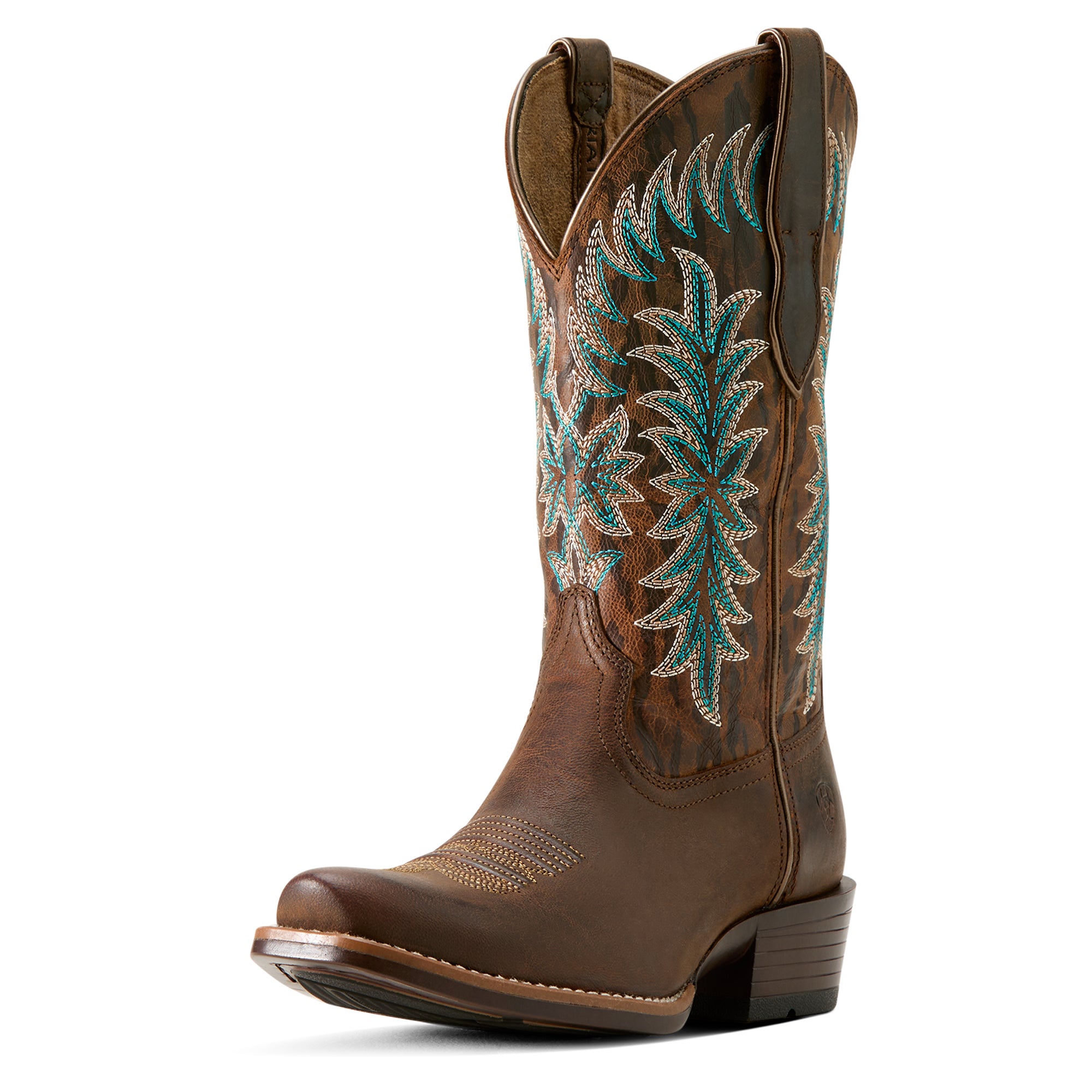 10063900 Ariat Ladies Beaumont Boots Sassy Brown/Gilded Tiger Print