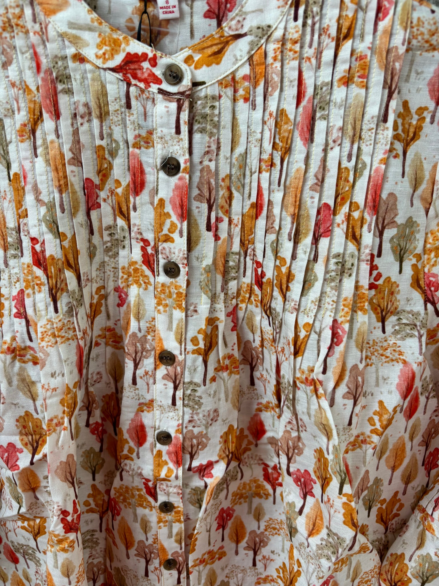 W2406515 Corfu Printed Cotton Shirt Linen Fall