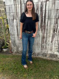 10048270 Ariat Ladies Arrow Fit Perfect Rise Bootcut 36" Jean Alina Vermont