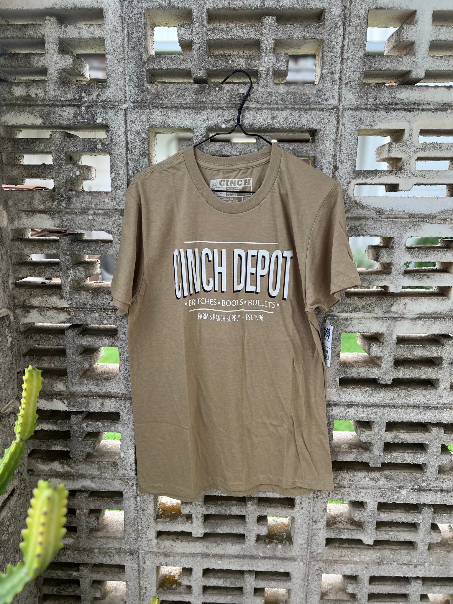 MTT1690594 Cinch Mens Tee Khaki