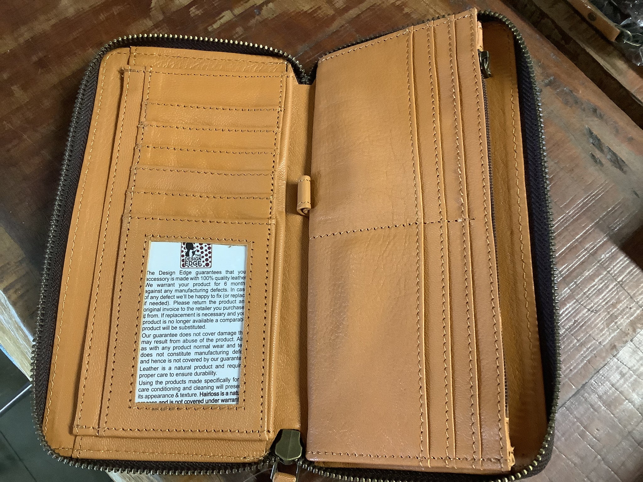 AW-34-01 Cowhide sunflower wallet