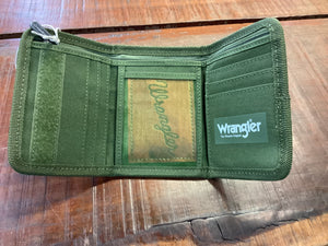 XCP1947WLT Wrangler Logo Wallet Khaki