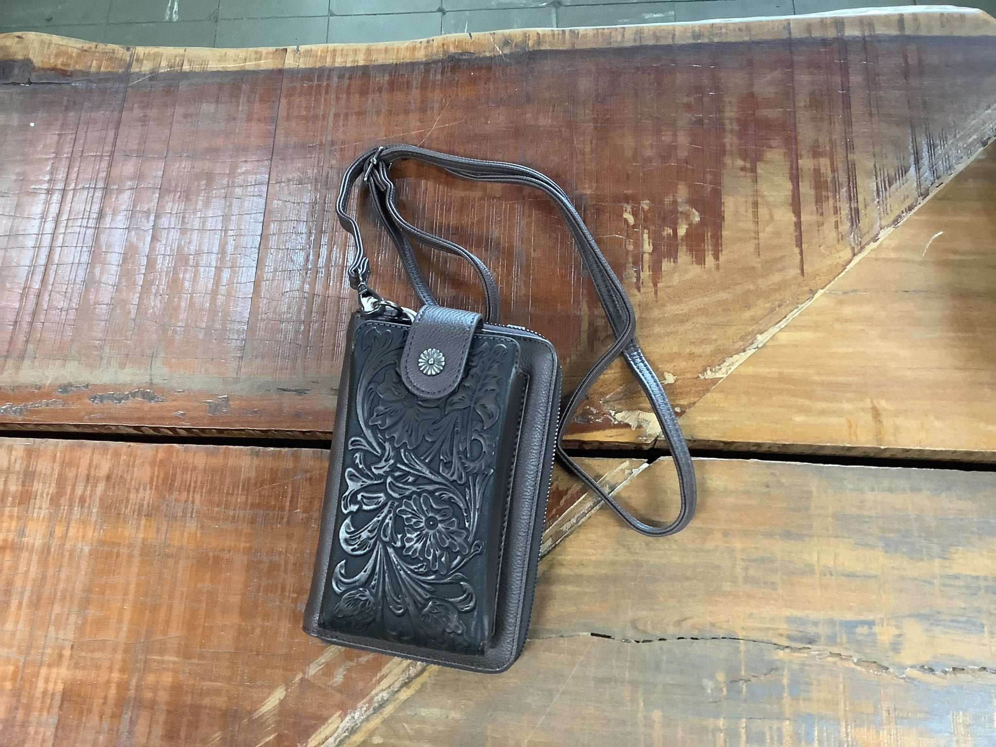 Wrangler Ladies Natalie Wallet Bag Chocolate