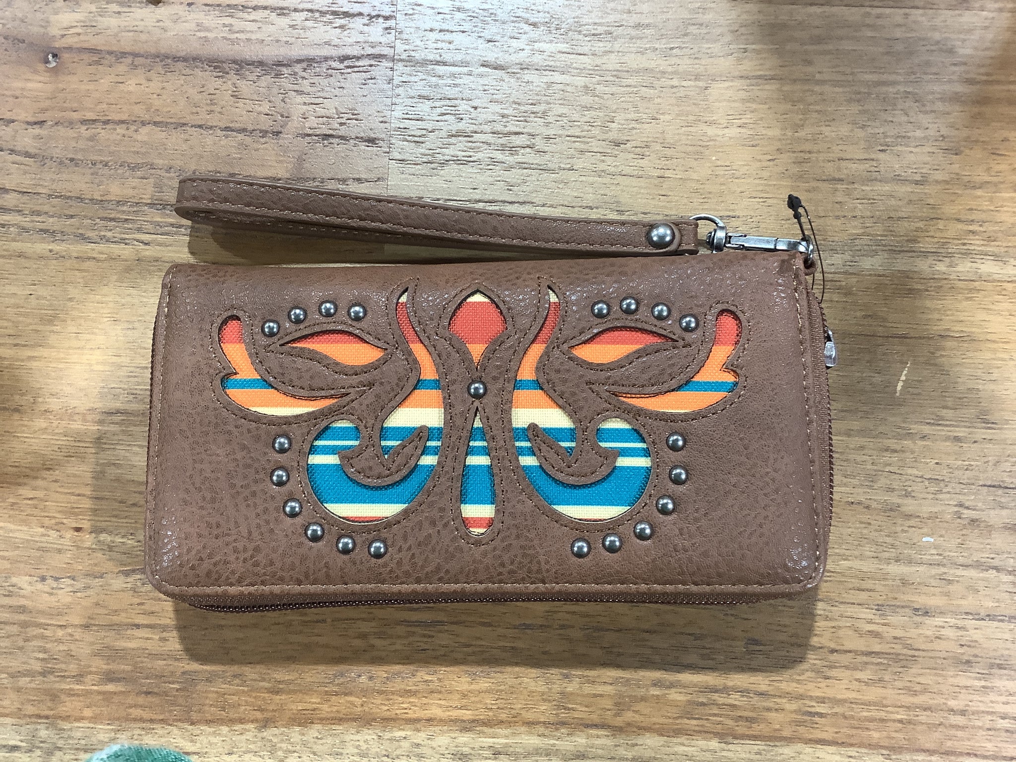 P5S2974WLT Pure Western Halley Wallet Tan