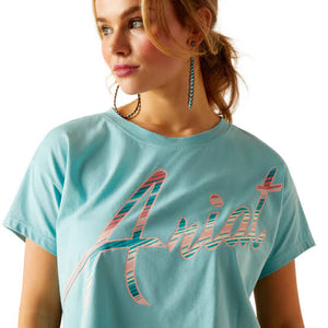 Ariat Womens Mills SS T-Shirt-MARINE BLUE