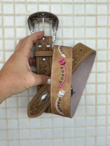 P4W2910BLT Pure Western Ladies Arrow Belt Light Tan