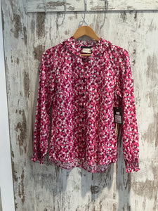 T5S2137090 Thomas Cook Ladies Ruby L/S Blouse Hot Pink